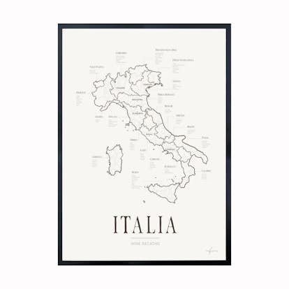 Poster Corkframes Vinkarta Italien