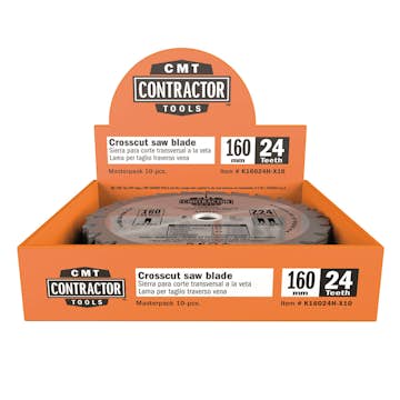 Sågklinga CMT Orange Tools Contractor 160x2,2x20 Z24 W 10 st
