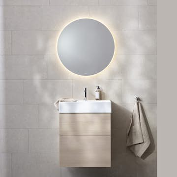 Möbelpaket Miller Badrum New York med Bloc Tvättställ och Ambient Spegel