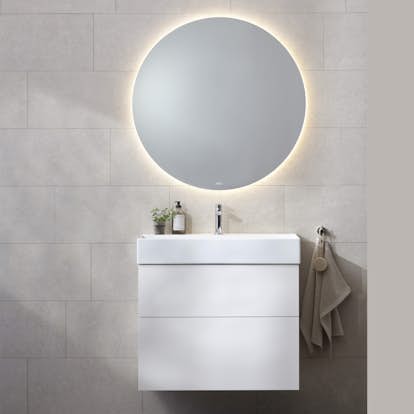 Möbelpaket Miller Badrum New York med Bloc Tvättställ och Ambient Spegel