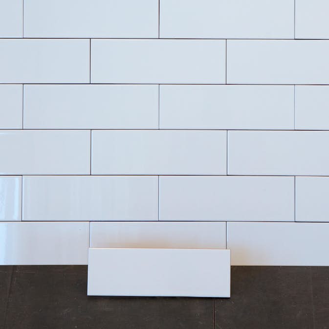 Kakel Arredo Polar Blank Vit 10x30 cm