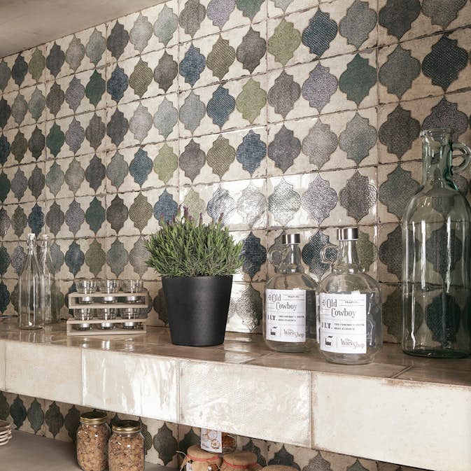 Kakel Lhådös Glazing Dekor 15x30 cm