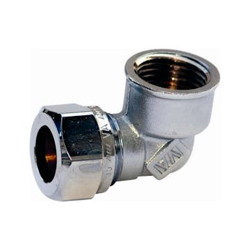 Klämringskoppling Vatette 1147 Vinkel Invändig Förkromad