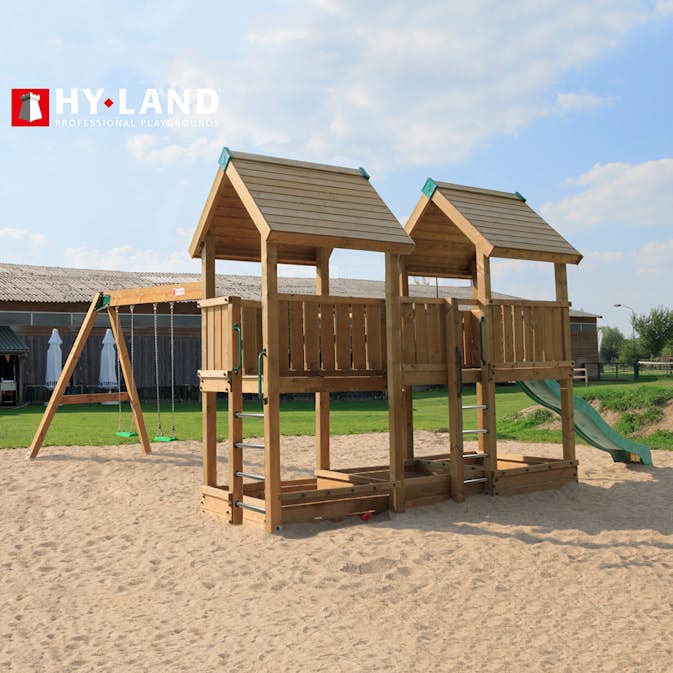 Klätterställning Hy-Land Projekt 4 + Swingmodul