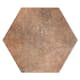 Hexagon Hill Ceramic Klinker Abadía Brun 25x22 cm