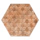 Hexagon Hill Ceramic Klinker Abadía Brun Mönstrad 25x22 cm