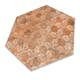 Hexagon Hill Ceramic Klinker Abadía Brun Mönstrad 25x22 cm