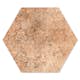 Hexagon Hill Ceramic Klinker Abadía Brun Mönstrad 25x22 cm