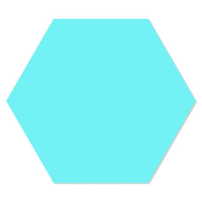 Klinker Basic Hex 25 Hill Ceramic Turkos 25x22 cm Matt