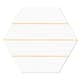 Hexagon Hill Ceramic Klinker Porto Hex 25 Gul Linje2 25x22 cm