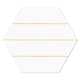Hexagon Hill Ceramic Klinker Porto Hex 25 Gul Linje2 25x22 cm