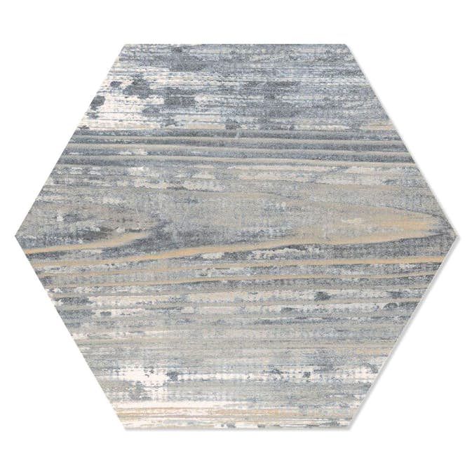 Träklinker Suomi Grey Hex 25 Hill Ceramic Grå 25x22 cm Matt