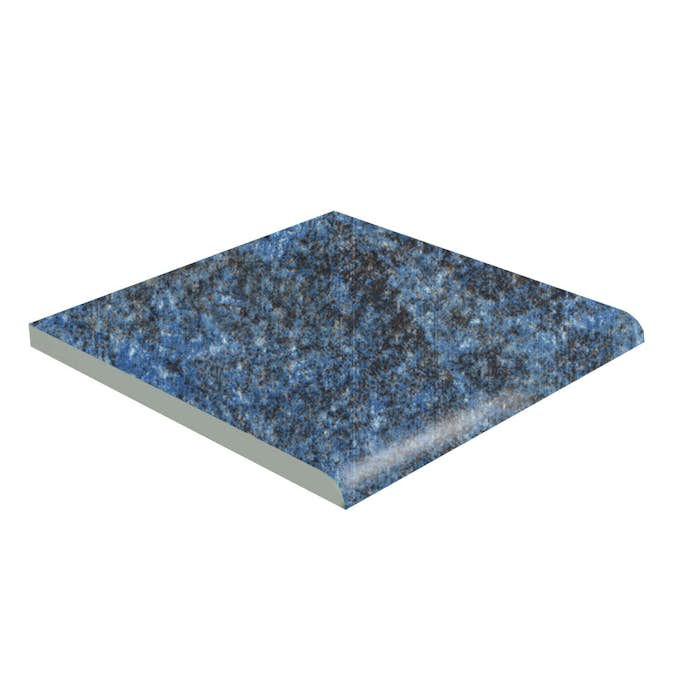 Klinker Hill Ceramic Ocean Bullnose Blå Matt 15x15 cm
