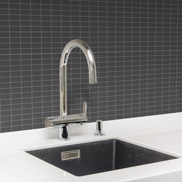 Klinkermosaik Arredo Ardesia Svart 2,3x4,8 cm