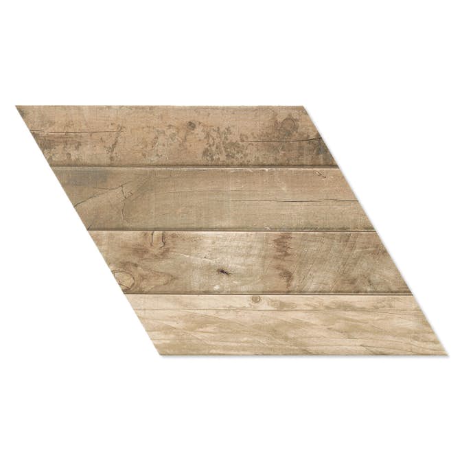 Träklinker Hill Ceramic Diamond Beige Höger 70x40 cm