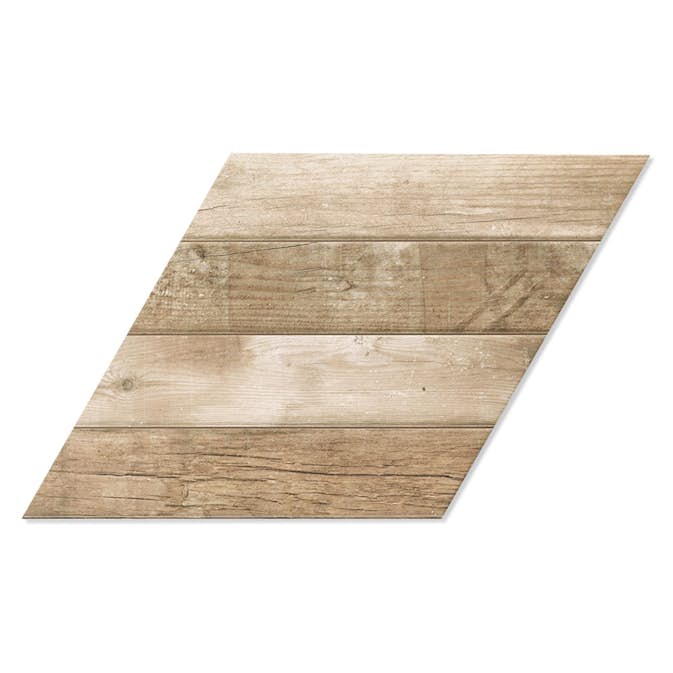 Träklinker Hill Ceramic Diamond Beige Vänster 70x40 cm