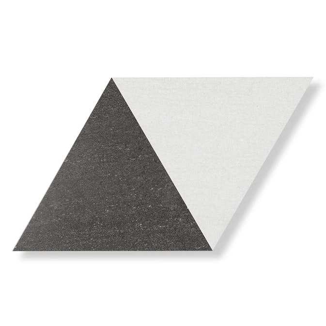 Klinker Hill Ceramic Diamond Vit-Svart 70x40 cm