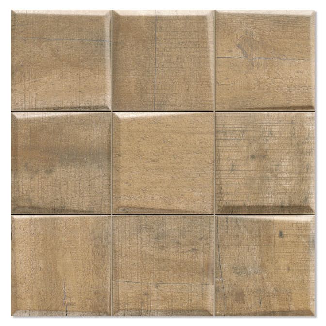 Träklinker Pattern Hill Ceramic Brun 33x33 cm Matt