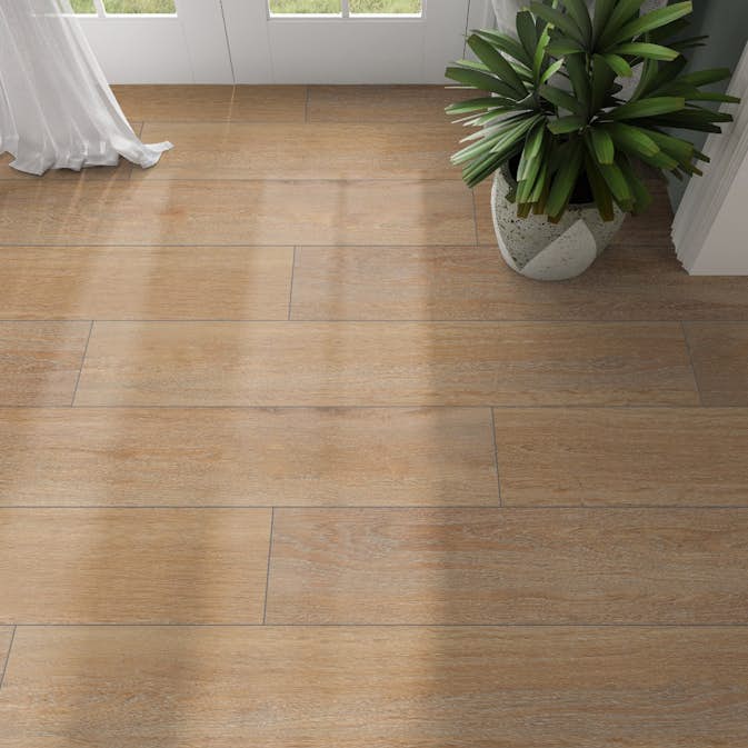 Träklinker Hill Ceramic Articwood Beige Camel 23x120 cm