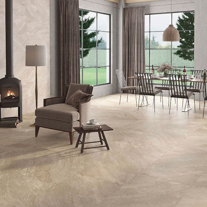 Klinker Hill Ceramic Icaria Brun 37x75