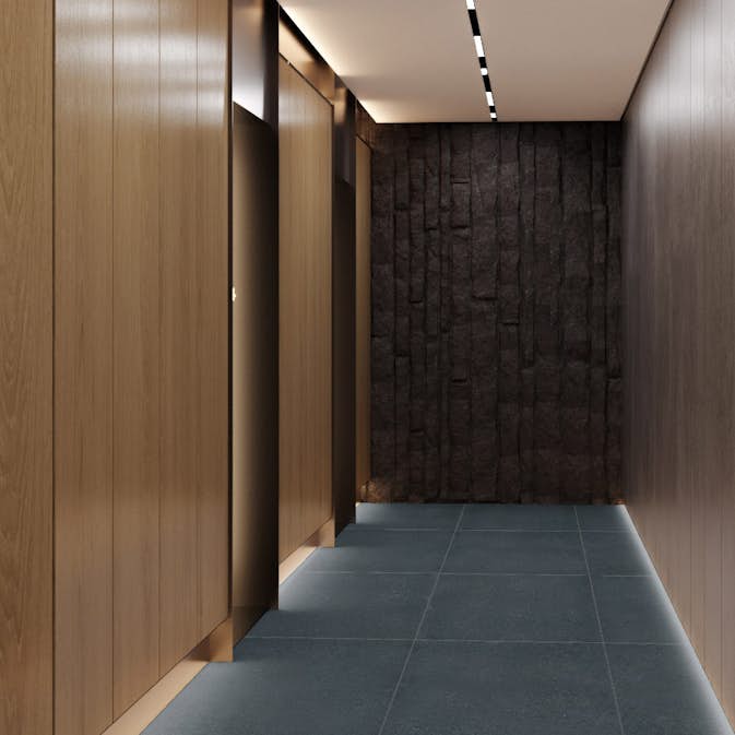Klinker Hill Ceramic Techstone Svart 74x74 cm