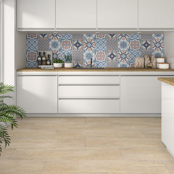 Träklinker Hill Ceramic Arkwood Beige Matt 23x120 cm