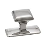 Knopp Beslag Design Platta 25568 Förnicklad