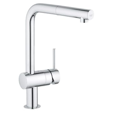 Köksblandare Grohe Minta 32168 Engreppsblandare Krom med Svängbar Pip & StarLight