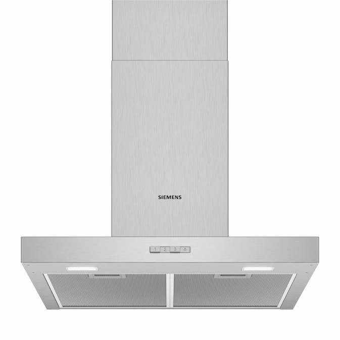Vägghängd Köksfläkt Siemens LC64BBC50 iQ100 Standard Frånluft/Kolfilterfläkt Silver
