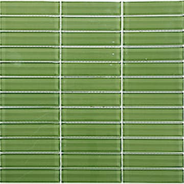 Kristallmosaik Arredo Blank Grön 2,3x9,8 cm