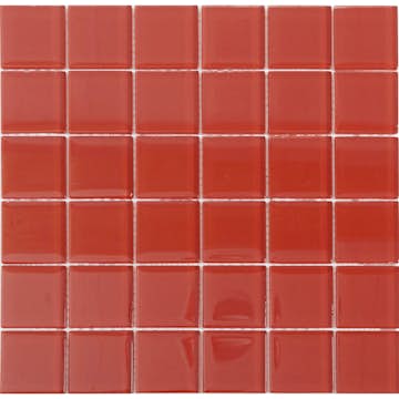 Kristallmosaik Arredo Blank 48x48x8 mm Röd