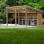 Landskap Fristående skärmtak Gnistra 14,8kvm