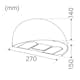 LED-Armatur Hide-a-lite Arc utan Uttag