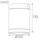 LED-armatur Hide-a-lite Milo Xl Down