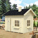 Lekstuga Palmako Grete 3,7 m² Trästuga med Sadeltak