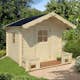 Lekstuga Palmako Stina 3,1 m² Trästuga med Altan