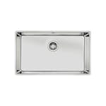 Diskho Intra Linea 7140 Rostfri Enkel med Korgventil, Bräddavlopp & Vattenlås