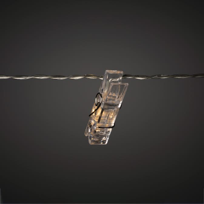 Ljusslinga Gnosjö Konstsmide Fotoklämmor LED