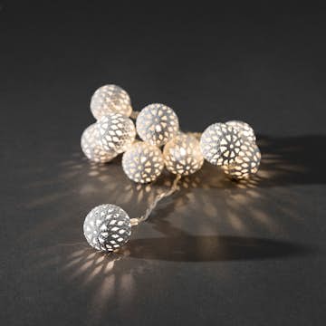 Ljusslinga Gnosjö Konstsmide Metallbollar 24