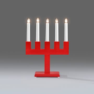 Adventsljusstake Gnosjö Konstsmide 5L Trä