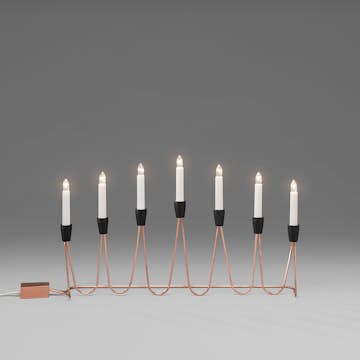 Adventsljusstake Gnosjö Konstsmide 7L Koppar
