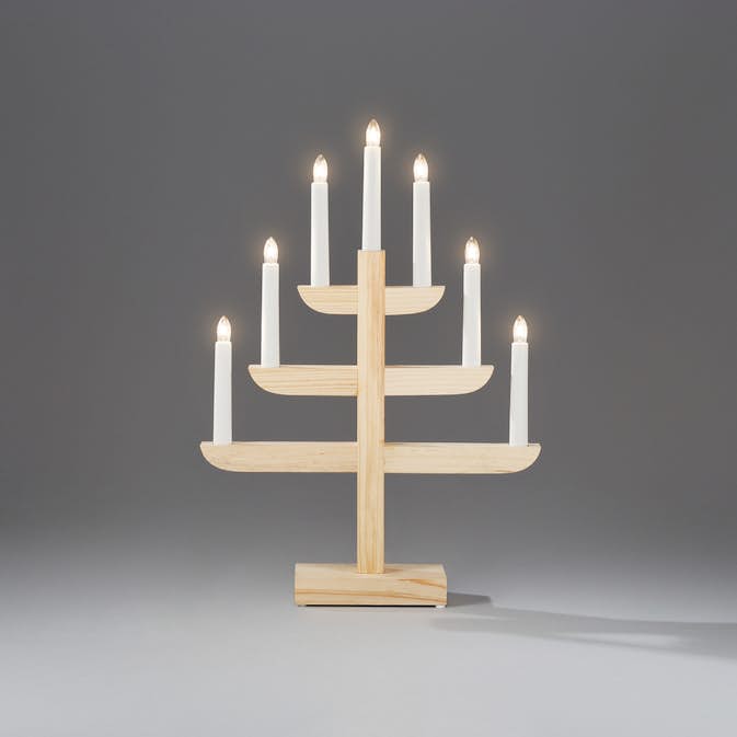 Adventsljusstake Gnosjö Konstsmide 7L på Fot H46