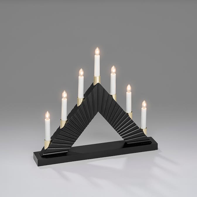 Adventsljusstake Gnosjö Konstsmide 7L Spår