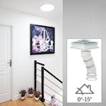 Ljustunnel Velux TCR för Platt Tak Fast Rör