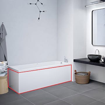 L-panel Strømberg till Badkar