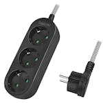 Grenuttag LogiLink 3-vägs Med Textilkabel