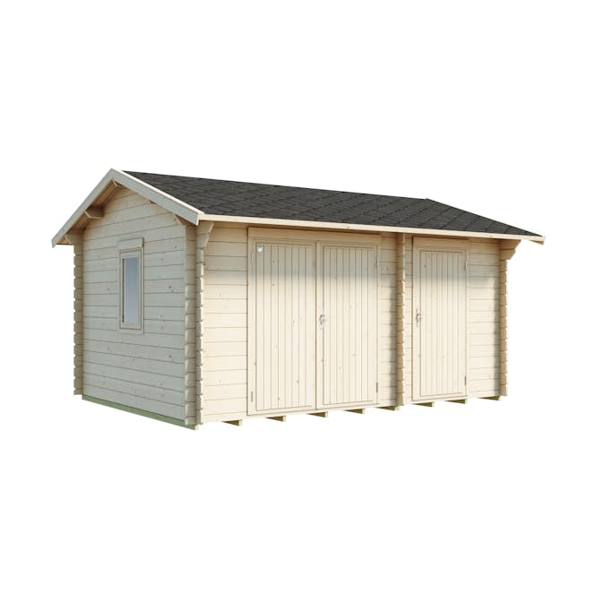 Friggebod Luoman Lillevilla 12 12,3 m² Byggsats Förråd i Trä med Sadeltak