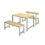 Matgrupp Utomhus PLUS Café med 1 st Ryggstöd