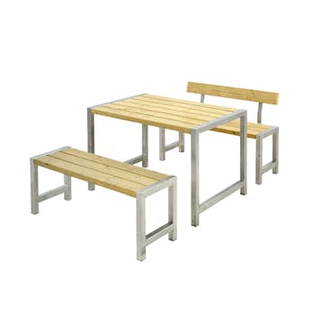 Matgrupp Utomhus PLUS Café med 1 st Ryggstöd