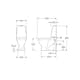 Toalettstol Gustavsberg Nautic 1500 C+ Limning Hygienic Flush Slim-Seat